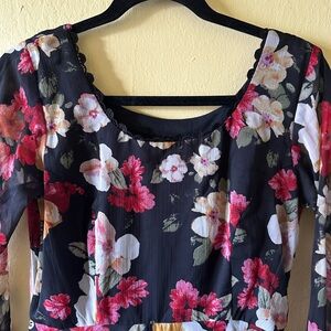 Long floral Indian anarkali